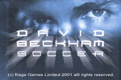 David Beckham Soccer Title Screen